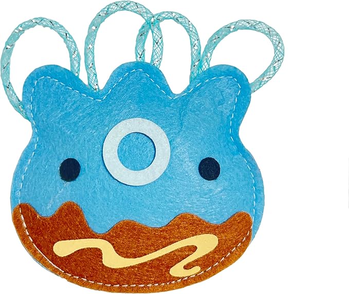 ROHOME Catnip Toys for Cat,Kitten Chew Teeth Cleaning Toy,Interactive Plush Toys for Swatting and Playing,Cute Octopus Cat Toy (Blue)