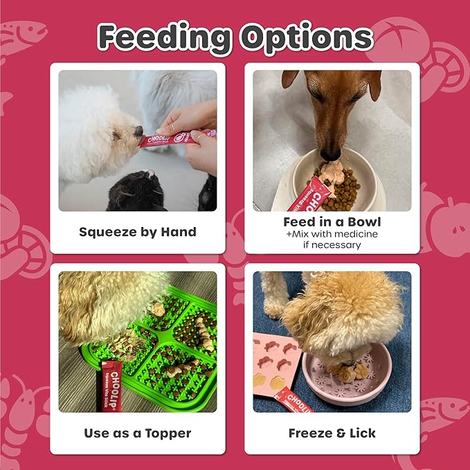 Choolip Squeeze Vita Stick Lickable Cat and Dog Treats – 49-Count Heart Support Sticks with Multivitamins, Soft Squeezable Paste for All Life Stages, Supporting Heart Health