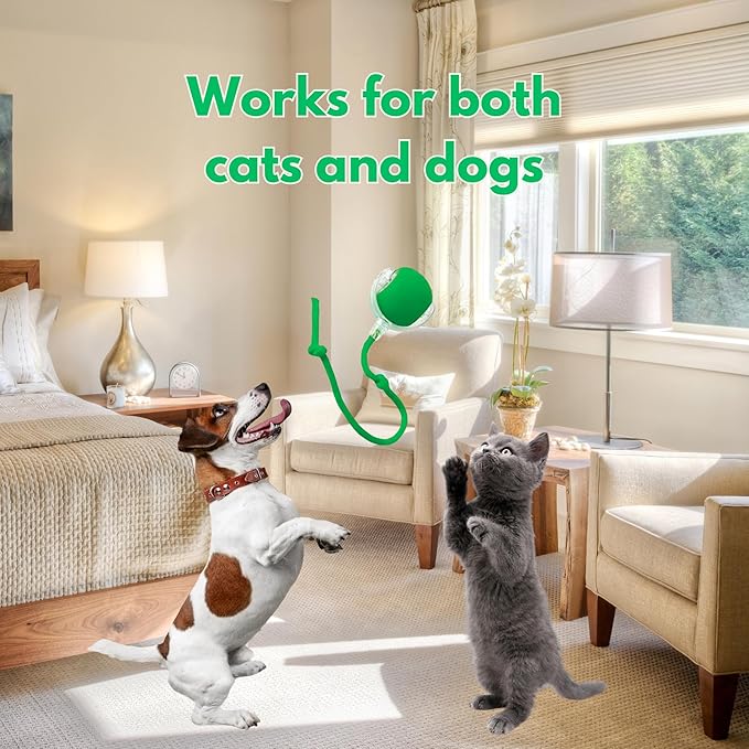 Speedy Tail 2.0 Cat Toy, 360°Automatic Rolling Ball, Smart Interactive Cat Toy, Smart Jumping Ball for Dogs