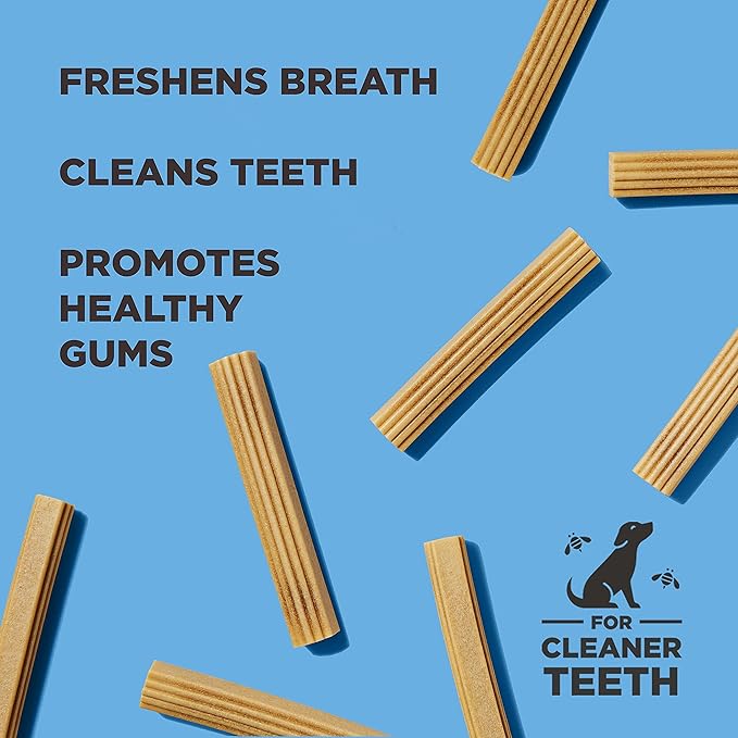 Hive Treats for Dogs 2 Pack Ñ Healthy, Non-GMO Project Verified, Natural Peanut Butter Flavored, Natural, Vegetarian Chews, Made in The USA (Chew Sticks, Large Breeds)
