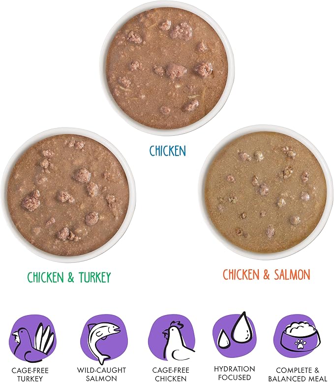 Weruva B.F.F. OMG - Best Feline Friend Oh My Gravy!, Yippy Ki Yay Yellows! Variety Pack, 2.8oz Pouch (Pack of 12)