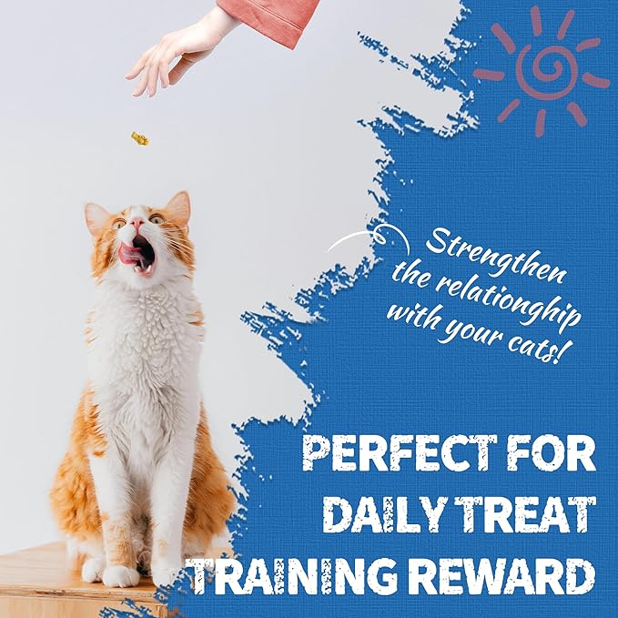 Just Try 16 OZ Tuna Cat Treats for Indoor Cats Training Treats with Real Tuna Omega-3 for Cats Joint Support & Skin Coat Health & Dental Care