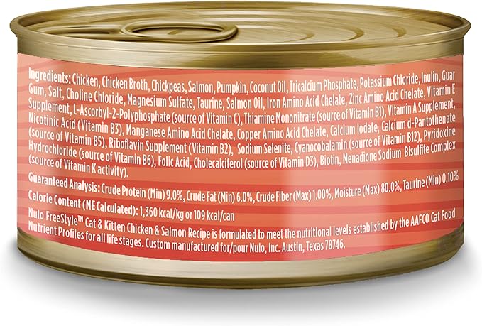 Nulo Freestyle Cat & Kitten Wet Pate Canned Cat Food, Premium All Natural Grain-Free, with 5 High Animal-Based Proteins and Vitamins to Support a Healthy Immune System and Lifestyle