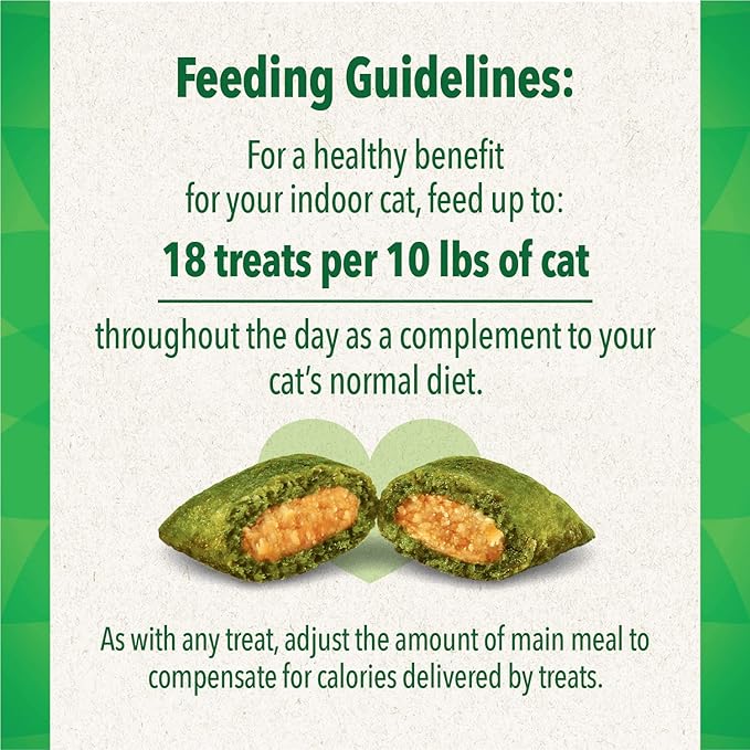 Greenies Feline Smartbites Healthy Indoor Natural Treats for Cats, Tuna Flavor, 4.6 oz. Pouch (Pack of 2)