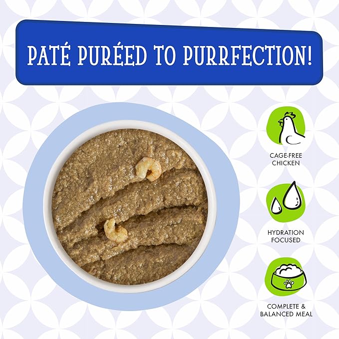 Weruva Cats in The Kitchen Slide N' Serve Grain-Free Natural Wet Pate Cat Food Pouches, Cattyshack, 3oz Pouch (Pack of 12)