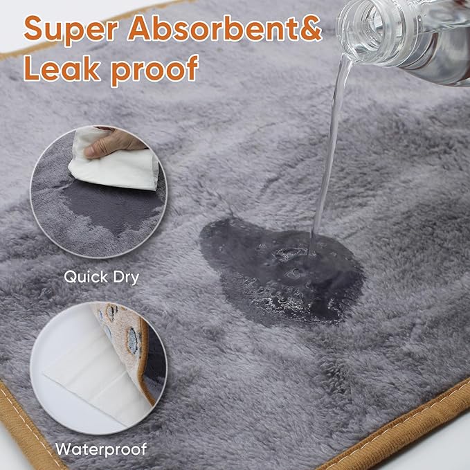 1 Pack 3 Waterproof Dog Blanket for Small Dogs, Washable Pet Blankets with Double -Sided Soft Warm Flannel Fleece Cover, Puppy Pads for Dog Bed & Couch (Brown, S (23X16 inch))