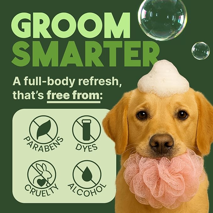 TropiClean Deodorizing Dog Shampoo for Smelly Dogs, Powerful Odor Control, Puppy Safe, Made in the USA, Aloe & Coconut Scent, Cat Friendly, 20oz.