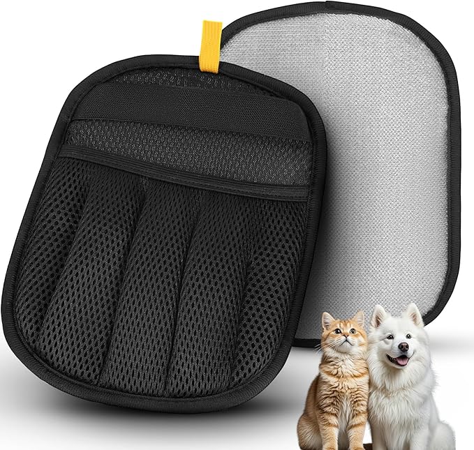 Magic Brush Pet Hair Remover, Upgrated Five-Finger Electrostatic Pet Hair Removal Gloves, Cat & Dog Hair Remover for Couch, Furniture,Clothing, Animal Fur Removal Tool, Cat Grooming Gloves-1PCS