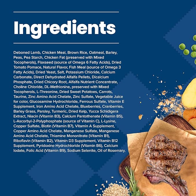 Blue Buffalo Life Protection Formula Natural Adult Dry Dog Food, Lamb and Brown Rice 15-lb