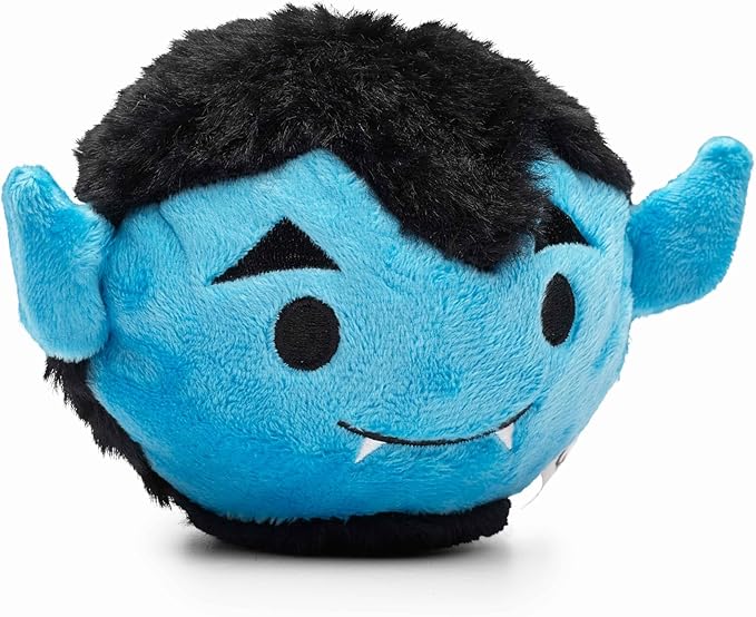 Flourish Pets 2 in 1 Halloween Multi-Layer Chew Toy for Active Dogs | Non-Toxic BPA Free Double Stitched Soft Fabric Exterior Dog Toys | Long-Lasting Dog Plush Toysโ Dracula 3.5"