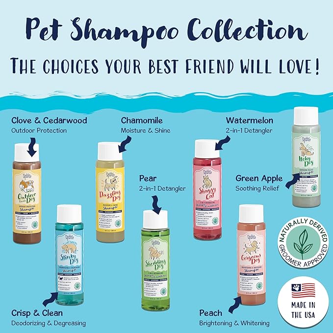 Bobbi Panter Dog Shampoo - Made in USA - All Natural Formula for Heavy Duty Deodorizing & Degreasing - Concentrated 25:1 for Professional Groomers - Fresh Clean Scent, 13 Oz (Case of 12)