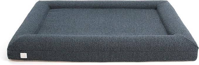 Luxury Boucle Orthopedic Memory Foam Dog Bed with Waterproof Liner and Machine Washable Cover with YKK Zippers (X-Large, 61" L x 44" W x 7" Th, Ocean Blue)
