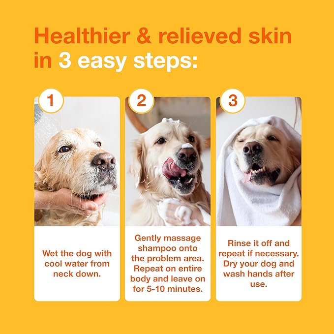 Douxo S3 Pyo Shampoo, Contains 3% Chlorhexidine & 0.5% Ophytrium, Antiseptic & Hydrating, For Bacterial or Yeast Skin Infections, For Dogs and Cats, 16.9 fl. oz. (500mL)