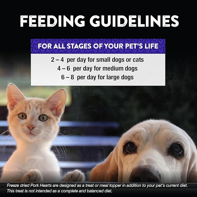 Northwest Naturals Raw Rewards Freeze-Dried Pork Heart Treats for Dogs and Cats - Bite-Sized Pieces - Healthy, 1 Ingredient, Human Grade Ingredients, All Natural, Proudly Made in USA, 3 Oz (Pack of 3)