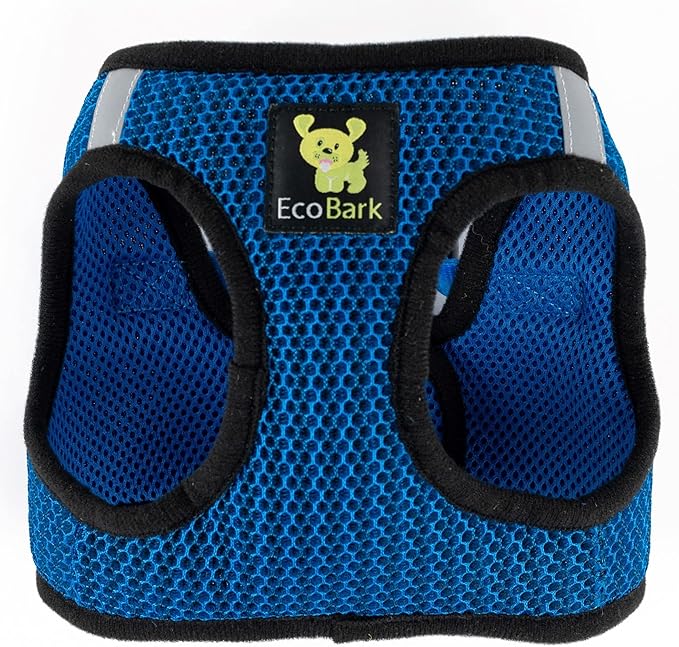 EcoBark Step in Dog Harness Reflective Soft Ultra Padded Mesh Dog Harnesses for XXS, XS, Small, and Medium Dogs Eco-Friendly Comfort Secure Halter No Pull Adjustable Pet Vest