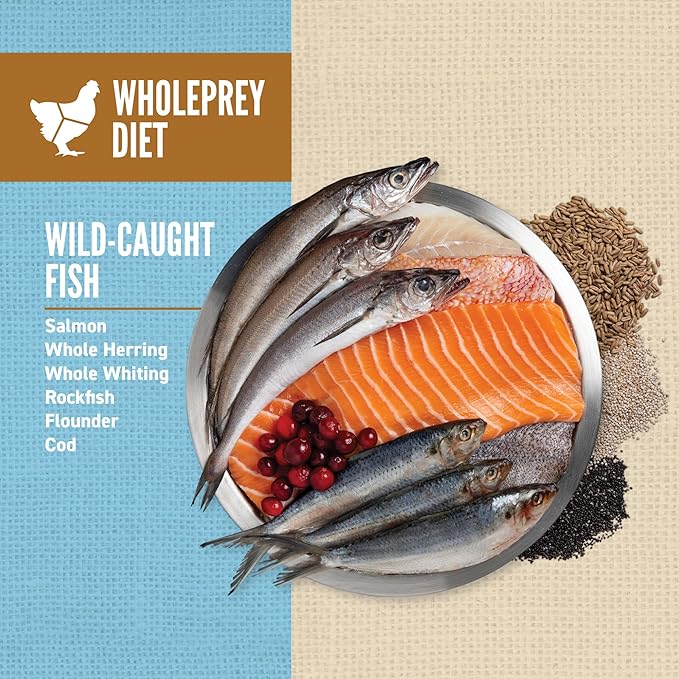 ORIJEN Amazing Grains High Protein Dry Dog Food Six Fish Recipe 22.5lb Bag