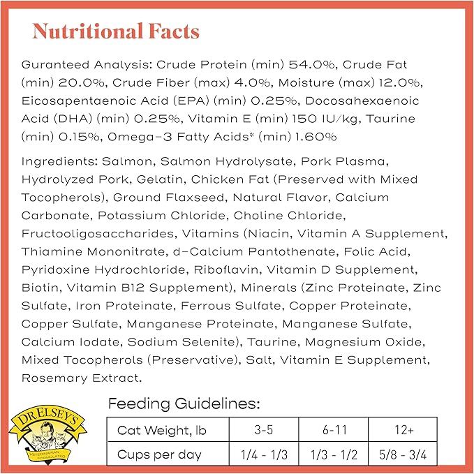 Dr. Elsey's Cleanprotein Salmon Formula Dry Cat Food, 6.6 Lb