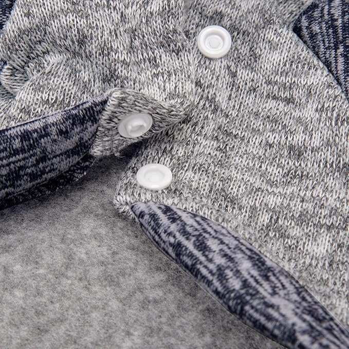 Dog Sweater, Dog Sweaters for Small Dogs, 2, 3 Pack Warm Soft Pet Clothes for Puppy, Medium Large Cat, Dogs Girl or Boy, Dog Shirt for Winter Christmas (Hoodie Grey,Navy+Grey,Blue, X-Small)