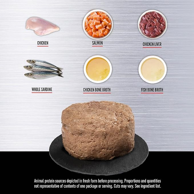 ORIJEN Premium Pate Wet Kitten Cat Food in Bone Broth Chicken & Salmon Entrée 3oz Cans (24 Count)