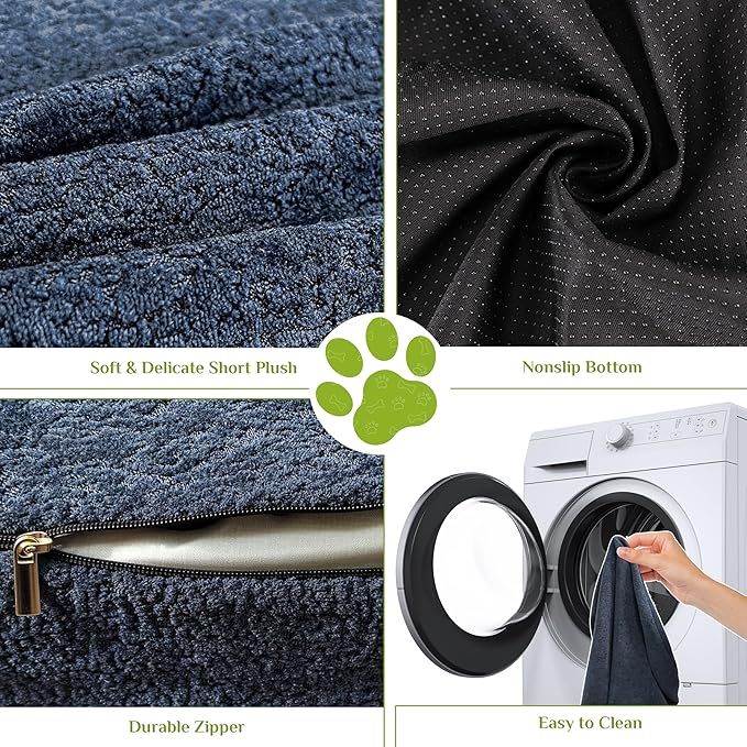 Orthopedic Dog Beds for Extra Large Dogs, High-Density Foam Support Pet Bed with Extra Pillows, Non-Slip Bottom Large Dog Couch Bed with Washable Removable Cover