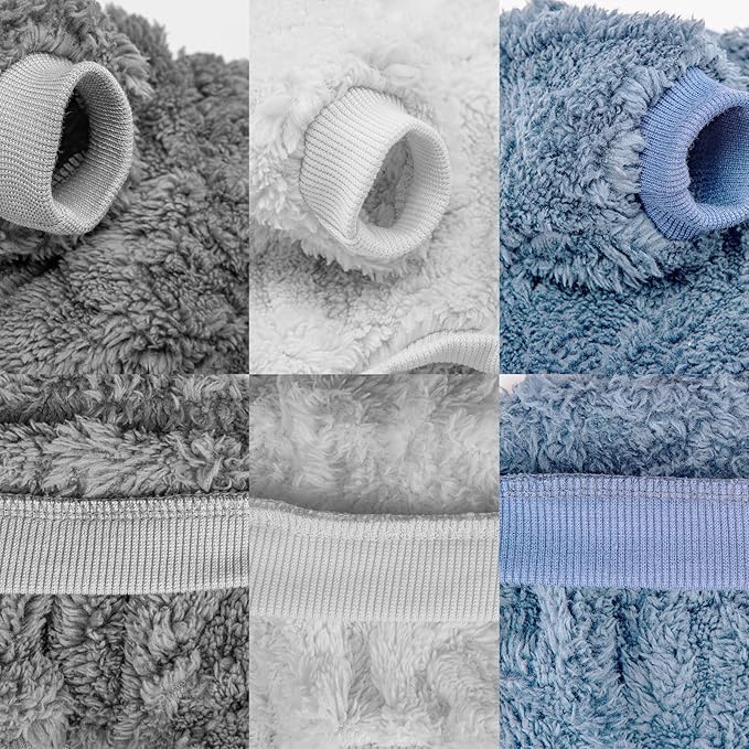 Dog Sweater, 3 Pack Dog Sweaters for Small Dogs or Cats, Girl or Boy, Warm Dog Clothes Shirt Coat for Winter Christmas (Light Grey, Light Blue, White, X-Large)