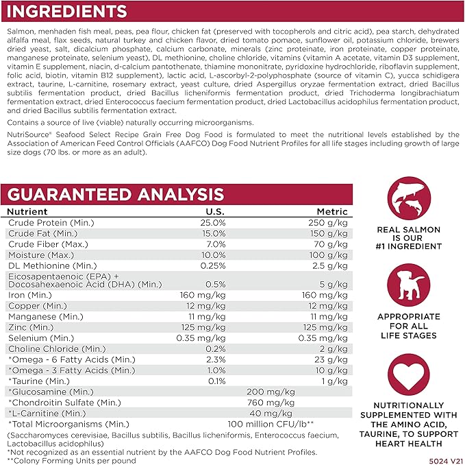 Grain Free Seafood Select Dry Dog Food Size: 5-Lb Bag