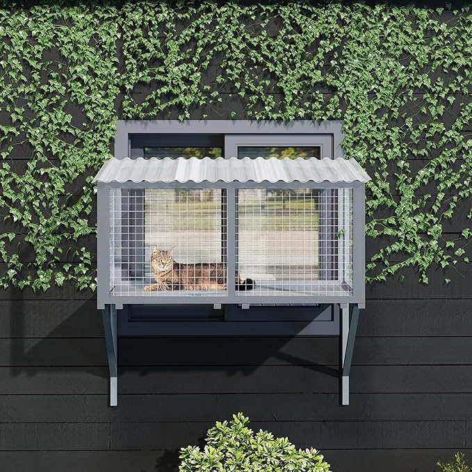 COZIWOW Creating a Catio Paradise: Integrating Outdoor Cat Enclosures, Window Perches, and Wall Furniture for The Ultimate Cat Patio