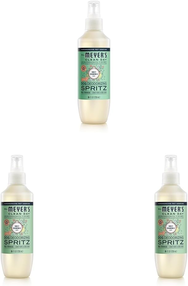 MRS. MEYER'S Clean Day Dog Deodorizing Spray, Sweet Chamomile Scent, 8oz (Pack of 3)