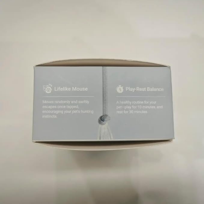 Cheerble Interactive Cat Toys for Indoor Cats, Automatic Moving Kitten Toys, Wicked Mouse Neo Cat Toy with Tail & Lights, Pet Cat Supplies, Rechargeable Cat Toys for Bored Indoor Adult Cats,Blue