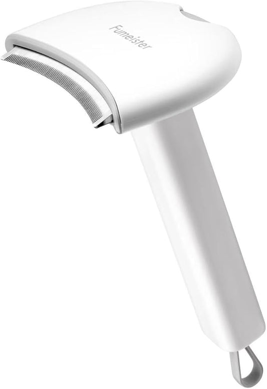 Pet Undercoat Deshedding Tool for Dogs - Wide Curved Undercoat Brush for Effortless Pet Deshedding, Loose Hair Remover for Dogs & Cats (White) (White)