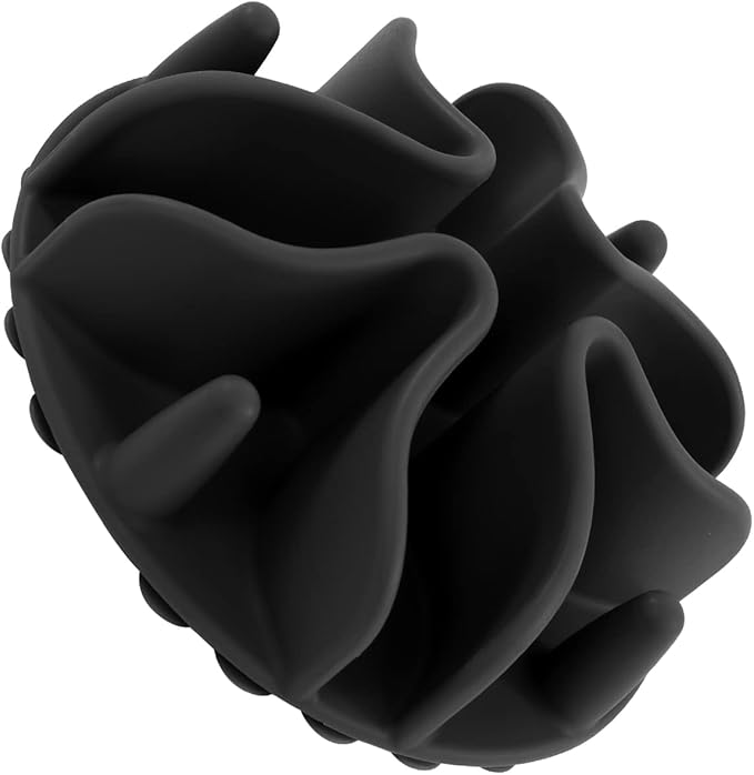 Jaoul Slow Feeder Dog Bowls Insert, Puzzle Slow Feeder Insert with 21 Octopus Suction Cups for Small Breed Dog Food Bowls (4 inch, Black)