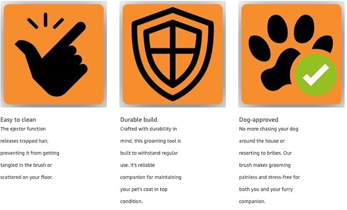 Deshedding Dog Brush for Short/Medium Hair (Large,Blue) – Gentle Deshedding tool for Dogs & Cats – Reduces shedding, without damaging topcoat. Removes Loose Fur & Dead Undercoat.