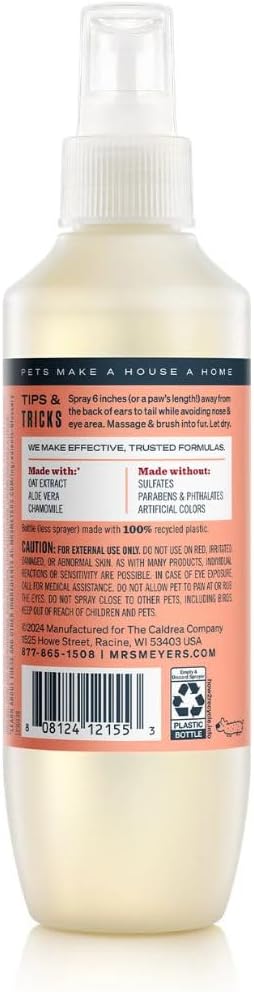 MRS. MEYER'S Clean Day Dog Deodorizing Spray, Sweet Chamomile Scent, 8oz (Pack of 3)