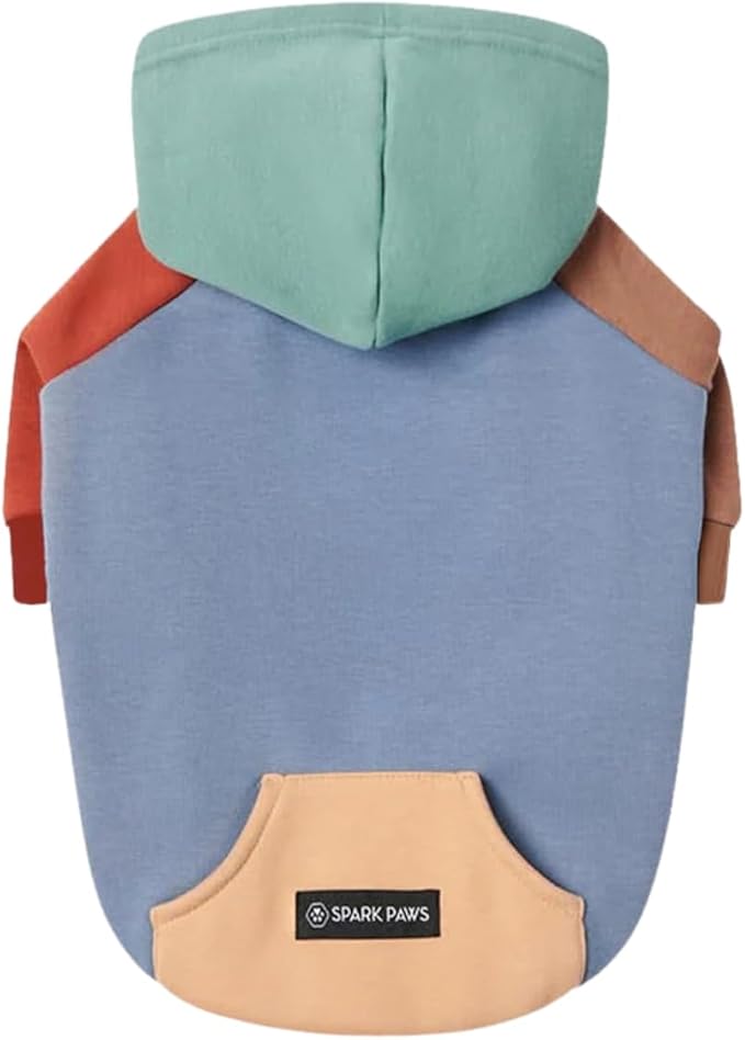 Spark Paws Dog Hoodie – Premium Dog Sweater for Small, Medium, and Large Dogs | Warm Outfits for French Bulldogs, Pitbull, Puppy, Winter Jacket Alternative - Alpine - L