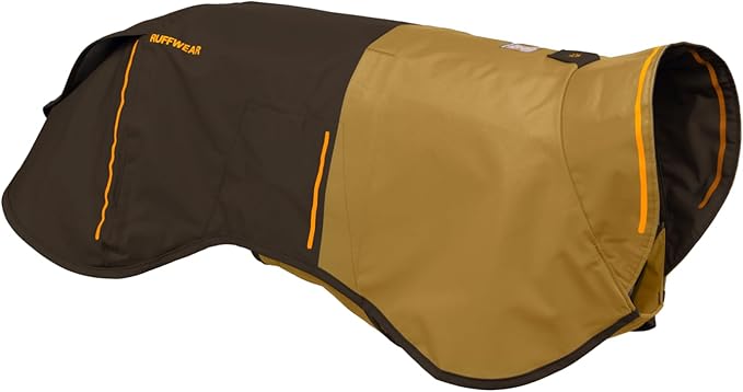 Ruffwear, Sun Shower Dog Raincoat, All-Weather Jacket, Waterproof, Windproof & Lightweight, Earth Brown, X-Small