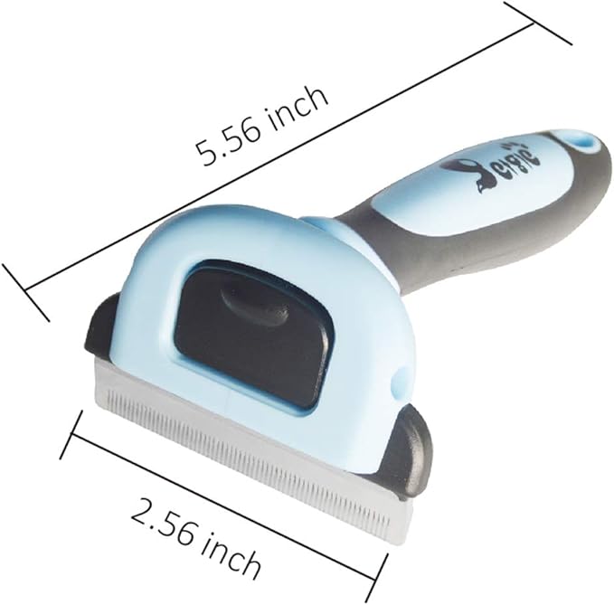 Cat Brush & Cat Comb for Shedding, 2.5inch Blue - Hair Brush for Long Hair and Short Hair, Pet Grooming Tool for Small to Medium Dogs and Cats, Detangle, Eco Friendly, Weekly Grooming