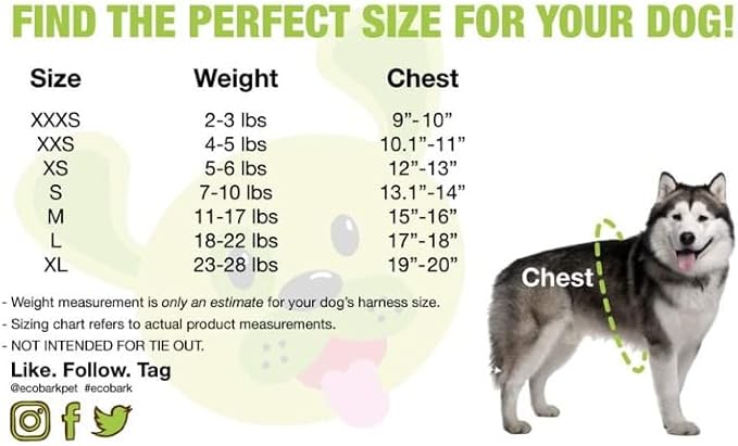 EcoBark Step in Dog Harness Reflective Soft Ultra Padded Mesh Dog Harnesses for XXS, XS, Small, and Medium Dogs Eco-Friendly Comfort Secure Halter No Pull Adjustable Pet Vest (XXXS, Teal)