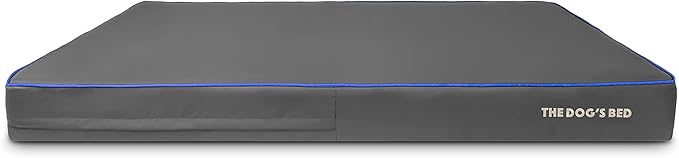 The Dog’s Bed Orthopedic Memory Foam Dog Bed, XXXL Grey/Blue, Pain Relief for Arthritis, Hip & Elbow Dysplasia, Post Surgery, Lameness, Supportive, Calming, Waterproof Washable Cover