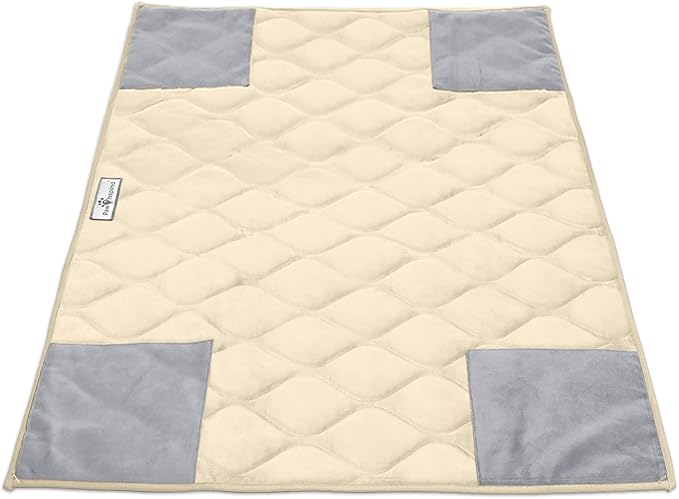 Paw Inspired PopCorner Guinea Pig Cage Liners | Washable Fleece Bedding or Pet Bed Mat for Small Animals | Super Absorbent Pee Pad with Reinforced Corners and Waterproof Bottom (C&C 2x3, Tan)