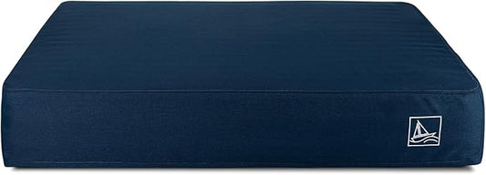 Orthopedic Dog Bed for Large Dogs, 7-Inch Thick Waterproof Dog Mattress with Pocket Springs & Memory Foam, Removable Washable Cover, Non-Slip, Durable Pet Bed for Indoor(Blue, X-Large)
