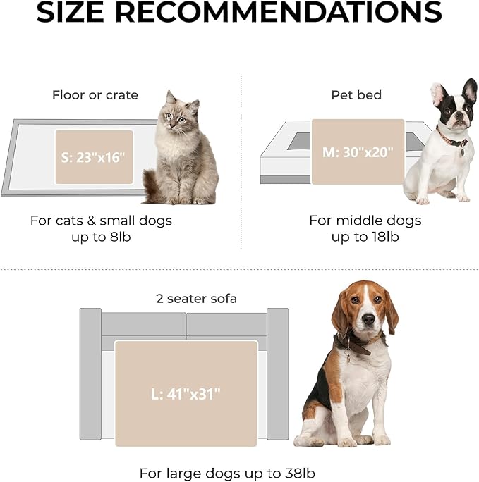 LINENLUX 1 Pack 3 Soft Fleece Dog Blanket for Pet Washable Warm Cat Puppy Fluffy Calming Flannel Beige Small