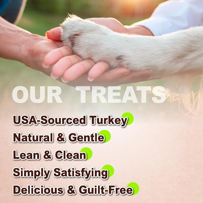 AFreschi Turkey Tendons for Dogs, USA-Sourced, Healthy Dog Treats, Rawhide-Free Puppy Chews, Long Lasting, All Natural, Hypoallergenic Dog Treats, Classic Series, Sliced, 3.5 oz Pack