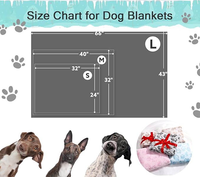 Stuffed® Premium Soft Dog Blanket Washable, 40"x32" Cat Blanket for Indoor Cats Large Medium Small Dog Gifts Puppy Essentials (Grey)