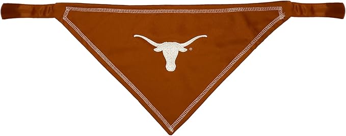 Pets First NCAA Texas Longhorns Tie Bandana, Large/x-Large. Dog Bandana Scarf Bib for Pet Cat Dog. The Ultimate Game-Day, Party Bandana (TX-3550-L-XL)