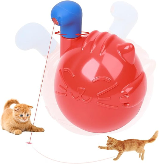 Pet Prime Automatic 360° Random Rotation Cat Laser Toy Rechargeable Interactive Cat Toy for Bored Indoor Cats/Kittens Self Play