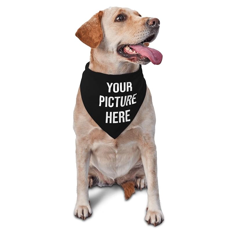 Custom Dog Bandana Bulk Personalized Dog Bandana Your Own Logo Text Custom Pet Scarf