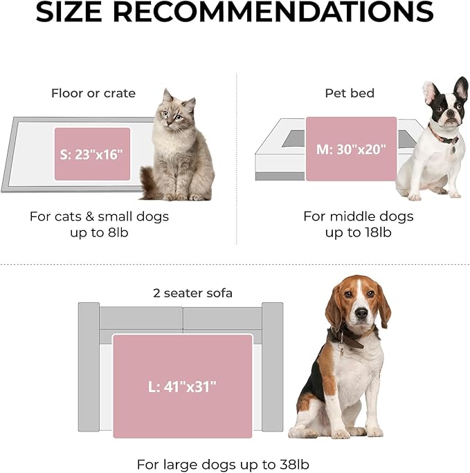 LINENLUX 1 Pack 3 Soft Fleece Dog Blanket for Pet Washable Warm Cat Puppy Fluffy Calming Flannel Pink Medium