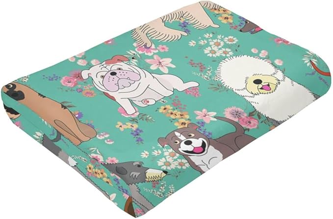 Dog Gifts Blanket 50"X40" Bed Throw Blanket Soft Lightweight Cozy Warm Blankets for Kids Teens Men Women