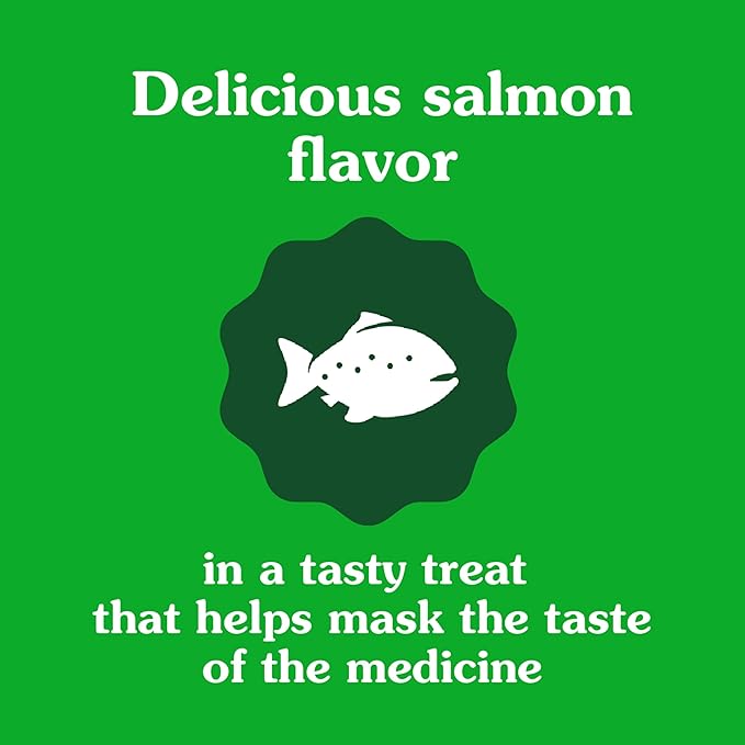 Greenies Feline Pill Pockets for Cats Natural Soft Cat Treats, Salmon Flavor, 3 oz. Pouch (85 Treats)