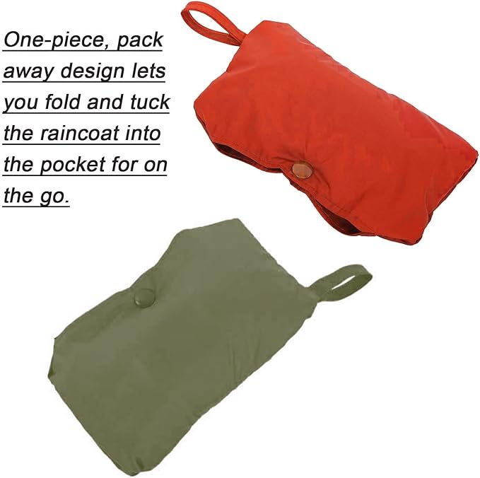 Pet Raincoat Packable Hooded Dog Rain Jacket Reflective Strips Lightweight Adjustable Poncho for Small Medium Large Dogs Army Green XL